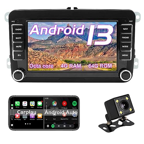 Android 13 Autoradio für VW Passat B6 B7 Golf 5 6 Jetta T5 Polo Touran Caddy Seat für Tiguan Seat Octa core 4G RAM+64G ROM mit Bluetooth/Carplay/Android Auto/GPS Navigation/DAB/OBD/TPMS Android 13 Autoradio für VW Passat B6 B7 Golf 5 6 Jetta T5 Polo Touran Caddy Seat für Tiguan Seat Octa core 4G RAM+64G ROM mit Bluetooth/Carplay/Android Auto/GPS Navigation/DAB/OBD/TPMS von OVRICH