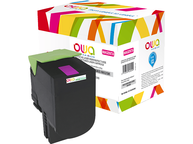 OWA K15824OW Toner Magenta (LEXMARK 70C2HM0, 702HM, NO 0070C2HM0, 70C2HME) von OWA