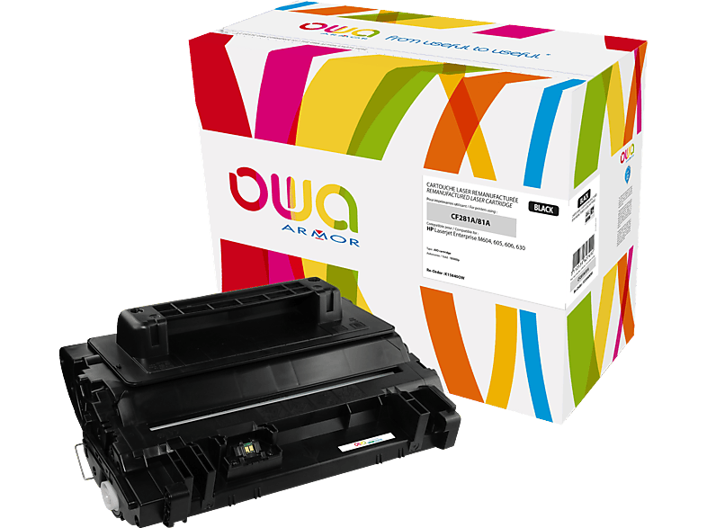 OWA K15840OW Toner Schwarz (HP CF281A, CF 281 A, 81A BK, NO 81A, BLACK) von OWA