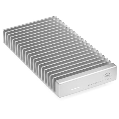 OWC Express 1M2 USB4 (40Gb/s) externes Festplattengehäuse für NVMe M.2 SSDs Silber Aluminium von OWC Digital