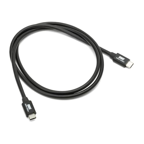 OWC - 1,0m Thunderbolt 4 / USB-C Kabel - Voll funktionsfähig für alle Thunderbolt 3 und 4, USB-C, und USB4 Geräte, bis zu 40 Gb/s, 100 Watt, 20V/5A, kompatibel für 8K Thunderbolt oder USB-C Display von OWC