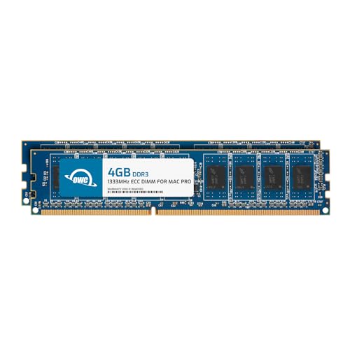 OWC 1333d3 W4 m08 K PC-Speicher, DDR3, PC/Server, 240-Pin DIMM, 512 M X 72, 0 – 85 °C, 2 x 4 GB von OWC