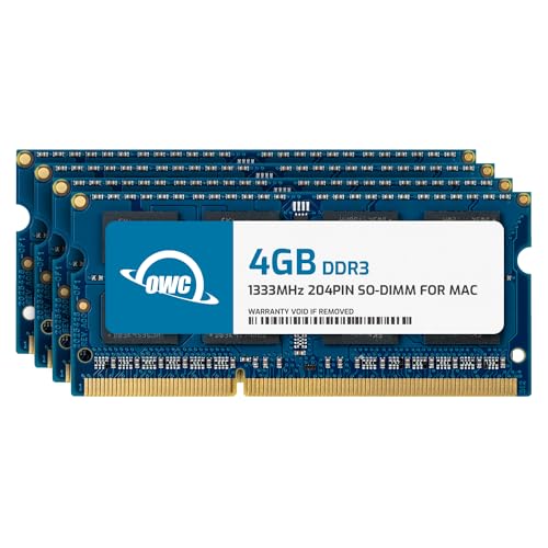 OWC - 16GB Memory Upgrade Kit - 4 x 4GB PC10600 DDR3 1333MHz SO-DIMMs für Mid 2010/2011 21,5" & 27" iMac Modelle von OWC