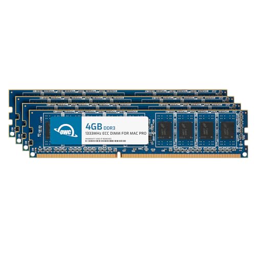 OWC - 16GB Memory Upgrade Kit - 4 x 4GB PC10600 DDR3 ECC 1333MHz DIMMs für Mac Pro 2009-2012 'Nehalem' & 'Westmere' Modelle von OWC
