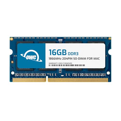 OWC - 16GB Memory Upgrade Modul - PC14900 DDR3 1866MHz SO-DIMM für 27-inch iMac Retina 5K Display (Late 2015) Modelle und kompatible PCs von OWC