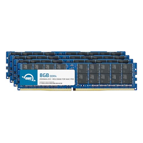 OWC - 32GB Memory Upgrade Kit - 4 x 8GB PC23400 DDR4 ECC-R 2933MHz RDIMMs für Mac Pro 2019 Modelle von OWC