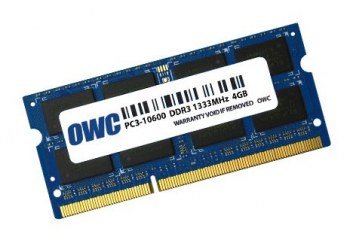 OWC - 4GB Memory Upgrade Modul - PC10600 DDR3 1333MHz SO-DIMM für 2011 MacBook Pro, Mid 2010/2011 21,5" & 27" iMac Modelle, 2011 Mac Mini von OWC