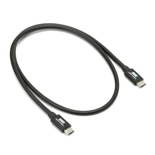 OWC - 70cm Thunderbolt 4 / USB-C Kabel - Voll funktionsfähig für alle Thunderbolt 3 und 4, USB-C, und USB4 Geräte, bis zu 40 Gb/s, 100 Watt, 20V/5A, kompatibel für 8K Thunderbolt oder USB-C Display von OWC