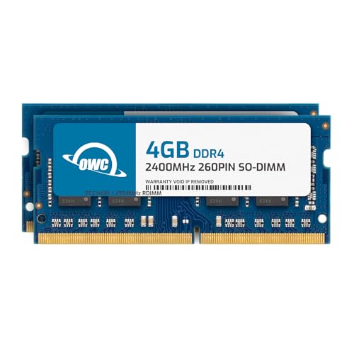 OWC - 8GB Memory Upgrade Kit - 2 x 4GB PC19200 DDR4 2400MHz SO-DIMMs für Mac Mini (Late 2018), 27" und 21,5" iMac (Mid 2017), und kompatible PCs von OWC