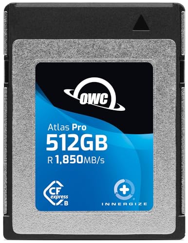 OWC Atlas Pro 512 GB Hochleistungs-Speicherkarte Typ B, professionelle Qualität, bis zu 1500 MB/s Schreiben, Lesen 1700 MB/s, erfasst bis zu 6K Videos mit hoher Bitrate von OWC