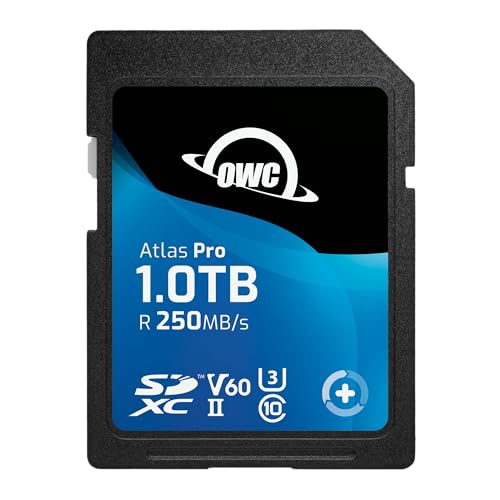 OWC Atlas Pro SDXC UHS-II V60 Media Card Premium Speicherkarte für gängige Fotos und Videoaufnahmen bis zu 4K - 1TB von OWC