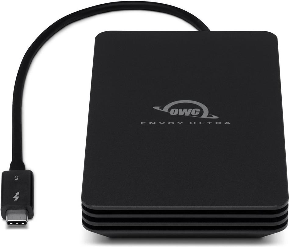 OWC Envoy Ultra - SSD - 2 TB - extern (tragbar) - M.2 NVMe (M.2 NVMe) - Thunderbolt 5 (USB-C Steckverbinder) - Schwarz (OWCTB5ENVU02) von OWC