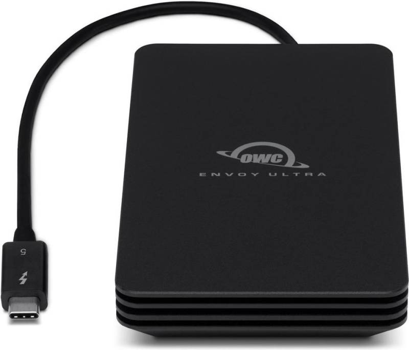Other World Computing OWC Envoy Ultra - SSD - 4TB - extern (tragbar) - M.2 NVMe (M.2 NVMe) - Thunderbolt 5 (USB-C Steckverbinder) - Schwarz (OWCTB5ENVU04) von OWC