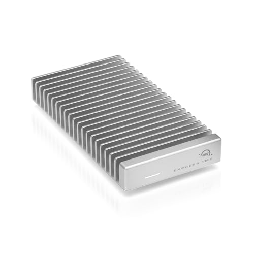 OWC Externes SSD-Laufwerk mit Aluminium-Kühlkörpergehäuse, 1 TB, 1 M2, tragbar, NVMe Thunderbolt (USB-C), USB4, ultraschnelles externes SSD-Laufwerk von OWC