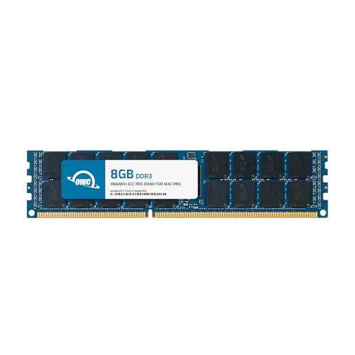 OWC OWC1866D3MPE8GB 8GB DDR3 1866MHz ECC Speichermodul – Speichermodule (8 GB, 1 x 8 GB, DDR3, 1866 MHz, 240-pin DIMM, Schwarz, Blau, Gold) von OWC