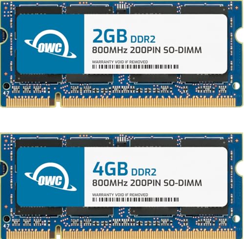 OWC OWC6400DDR2S6GP 6 GB 800 MHz DDR2 SO-DIMM, interner Speicher von OWC