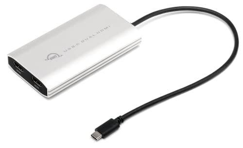 OWC USB-C Dual HDMI 4K Display Adapter mit DisplayLink - für Apple Silicon M1 & M2 Macs oder andere Macs oder PCs mit USB-C oder Thunderbolt von OWC