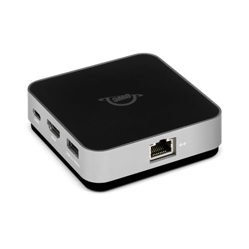 OWC - USB-C Travel Dock E - 6-Port Travel Dock (USB-C 100W, 2X USB 3.2, HDMI, SD Reader, Ethernet) Space Gray von OWC