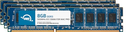 OWC owc1333d3 W8 m24 K 24 GB DDR3 1333 MHz ECC Memory Modul – -Module Speicher (24 GB, DDR3, 1333 MHz, PC/Server, 240-pin DIMM, 3 x 8 GB) von OWC