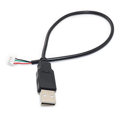 Hochwertiger Kupferkern PH2.0 Buchse auf USB 2.0 Stecker auf 4-poliges Datenkabel Hohe Übertragung 30cm/12 Zoll PVC+Messing USB-C-auf-USB-C-Kabel von OWENRYIN