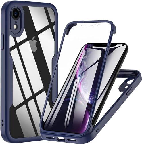 OWKEY Für iPhone XR Hülle, Handyhülle iPhone XR Mit Eingebautem Displayschutz 360° Rundumschutz TPU Robust Bumper Case Stoßfest Handyhülle Schutzhülle für iPhone XR 6,1 Zoll -Blau OWKEY Für iPhone XR Hülle, Handyhülle iPhone XR Mit Eingebautem Displayschutz 360° Rundumschutz TPU Robust Bumper Case Stoßfest Handyhülle Schutzhülle für iPhone XR 6,1 Zoll -Blau von OWKEY