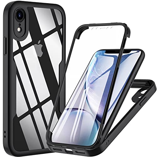 OWKEY Hülle für iPhone XR, 360 Grad Ganzkörper Schutzhülle mit eingebautem Displayschutz, Stoßfeste Handyhülle für iPhone XR,6,1"-Schwarz OWKEY Hülle für iPhone XR, 360 Grad Ganzkörper Schutzhülle mit eingebautem Displayschutz, Stoßfeste Handyhülle für iPhone XR,6,1"-Schwarz von OWKEY