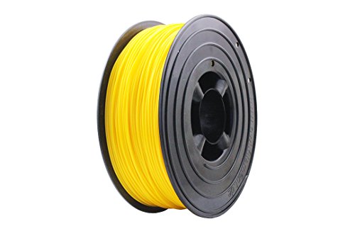 3D Filament 1kg B-Ware Filament Rolle in verschiedenen Farben Rot Gold Silber Grün Blau Braun Lila Violett Beige Transparent Gelb Orange Schwarz Weiß (Gelb (B-Ware)) von OWL-FIlaments