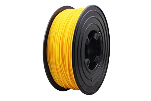 3D Filament 1kg B-Ware Filament Rolle in verschiedenen Farben Rot Gold Silber Grün Blau Braun Lila Violett Beige Transparent Gelb Orange Schwarz Weiß (Melonengelb (B-Ware)) von OWL-FIlaments