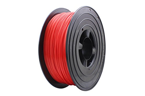 3D Filament 1kg B-Ware Filament Rolle in verschiedenen Farben Rot Gold Silber Grün Blau Braun Lila Violett Beige Transparent Gelb Orange Schwarz Weiß (Rot (B-Ware)) von OWL-FIlaments