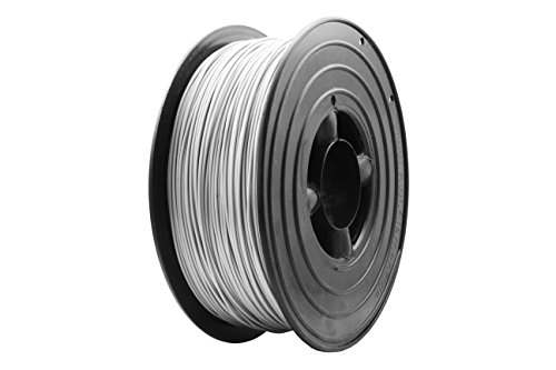 3D Filament 1kg B-Ware Filament Rolle in verschiedenen Farben Rot Gold Silber Grün Blau Braun Lila Violett Beige Transparent Gelb Orange Schwarz Weiß (Silber (B-Ware)) von OWL-FIlaments