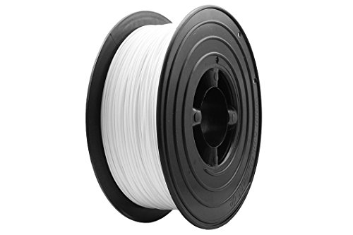 3D Filament 1kg B-Ware Filament Rolle in verschiedenen Farben Rot Gold Silber Grün Blau Braun Lila Violett Beige Transparent Gelb Orange Schwarz Weiß (Weiß (B-Ware)) von OWL-FIlaments