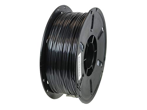 3D-Drucker-Filament aus SILK-PLA-Kunststoff, 1,75 mm, 1-kg-Spule, Black Pearl, schwarz von OWL-Filament
