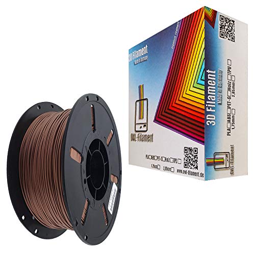 OWL-Filament 3D-Drucker PET-G 1,75mm 1kg Spule Rolle (Kupfer Metallic) von OWL-Filament