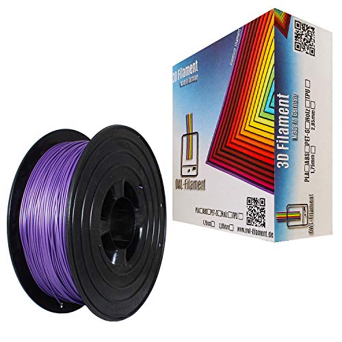 OWL-Filament 3D-Drucker PET-G 1,75mm 1kg Spule Rolle (Violett Metallic) von OWL-Filament