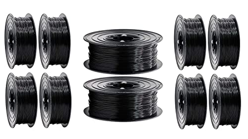 PETG Drucker Filament 10 x 1kg 1,75mm schwarz Universal Spule 3D Drucker geeignet von OWL-Filament