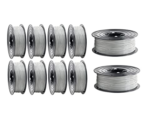 PETG Filament 3D Drucker 1,75mm / 10 x 1kg Rolle Weiss für 3D Printer oder Stift 10er Set (10Kg) von OWL-Filament