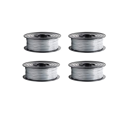 PETG Filament 3D Drucker 1,75mm / 4 x 1kg Rolle grau für 3D Printer oder Stift 4er Set (4Kg) von OWL-Filament