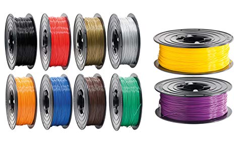 PLA Filament 1,75mm 3D Drucker oder Stift 10 er Set 10x 1Kg viele Farben von OWL-Filament