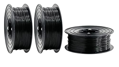 PLA Filament 1,75mm 3D Drucker oder Stift 3 er Set 3x 1Kg schwarz PLA Filament 1,75mm 3D Drucker oder Stift 3 er Set 3x 1Kg schwarz von OWL-Filament