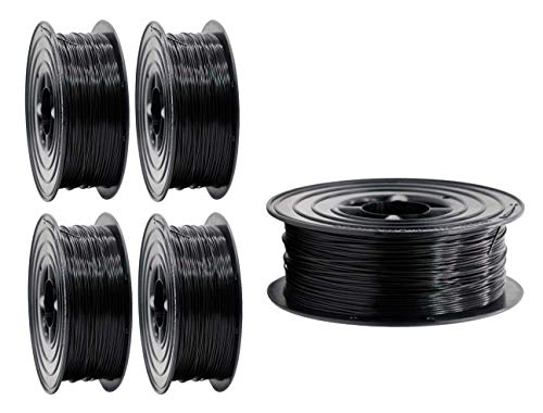 PLA Filament 1,75mm 3D Drucker oder Stift 5 er Set 5x 1Kg Schwarz PLA Filament 1,75mm 3D Drucker oder Stift 5 er Set 5x 1Kg Schwarz von OWL-Filament