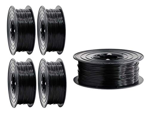 PLA Filament 1,75mm 3D Drucker oder Stift 5 er Set 5x 1Kg Schwarz von OWL-Filament