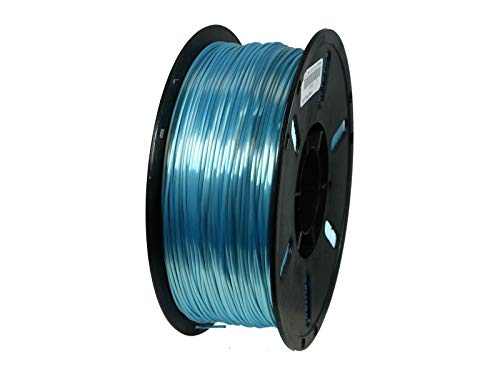 PLA PLA+ Filament Shiney Silk Topaz Blue/Hellblau 1,75mm 3D Drucker 1kg von OWL-Filament