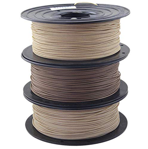 PLA echt Holz 3D Filament 1,75mm SET / 3x 750g Rolle HOLZ/BAMBUS/KORK 3er Set (2,25Kg) für 3D Drucker oder Stift von OWL-Filament