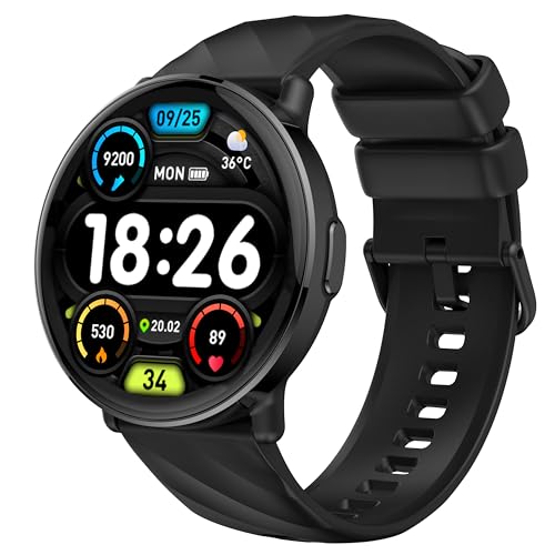 Smartwatch Damen Herren, 1,39" HD Display Smart Watch mit Bluetooth Anrufe, Herzfrequenz SpO2 Schlafmonitor Schrittzähler, 112+ Sportmodi Fitness Tracker, IP68 Wasserdicht Sport Uhr, für Android iOS Smartwatch Damen Herren, 1,39" HD Display Smart Watch mit Bluetooth Anrufe, Herzfrequenz SpO2 Schlafmonitor Schrittzähler, 112+ Sportmodi Fitness Tracker, IP68 Wasserdicht Sport Uhr, für Android iOS von OWMSIC