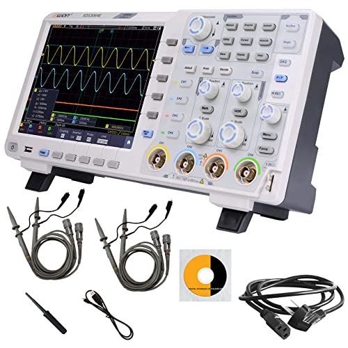 OWON XDS3064E Oszilloskop mit 8 Zoll hochauflösendem LCD, Multi-Touchscreen-Display, 60 MHz Bandbreite und 1 GS/s Abtastrate 45.000 wfms/s Wellenform-Aktualisierungsrate mit 4-Kanal-DSO von OWON