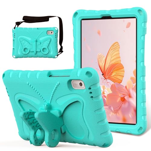 Anti-Vergilbung, Tablet-Hülle, kompatibel mit Lenovo Tab M9, 22,9 cm (9 Zoll), Version 2023, leicht, EVA, robust, stoßfest, Schutzhülle mit Schultergurt, Kinderhülle mit Ständer, St von OWSIHNZBF