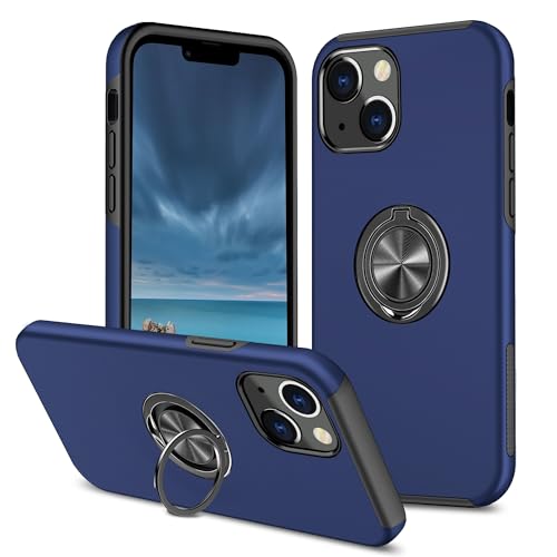 Sturzsichere Handyhülle Kompatibel mit iPhone 13 Hülle mit drehbarem Ring-Ständer, schlanke, stoßfeste Schutzhülle, robuste Ganzkörper-Schutzhülle Compatible with iPhone 13 Passgenaue Handyhülle(Blue) Sturzsichere Handyhülle Kompatibel mit iPhone 13 Hülle mit drehbarem Ring-Ständer, schlanke, stoßfeste Schutzhülle, robuste Ganzkörper-Schutzhülle Compatible with iPhone 13 Passgenaue Handyhülle(Blue) von OWSIHNZBF