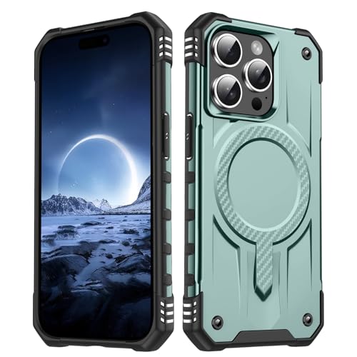 Sturzsichere Handyhülle Kompatibel mit iPhone 15 Pro Max Hülle, klassische hybride magnetische Handyhülle, schlanke, stoßfeste Standard-Fallschutzhülle, kratzfeste Rückseite Passgenaue Handyhülle(Gree Sturzsichere Handyhülle Kompatibel mit iPhone 15 Pro Max Hülle, klassische hybride magnetische Handyhülle, schlanke, stoßfeste Standard-Fallschutzhülle, kratzfeste Rückseite Passgenaue Handyhülle(Gree von OWSIHNZBF