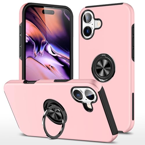 Sturzsichere Handyhülle Kompatibel mit iPhone 16 Plus Hülle mit drehbarem Ringständer, schlanke, stoßfeste Hartschale, robuste Ganzkörper-Schutzhülle Compatible with iPhone 16 Plus Passgenaue Handyhül Sturzsichere Handyhülle Kompatibel mit iPhone 16 Plus Hülle mit drehbarem Ringständer, schlanke, stoßfeste Hartschale, robuste Ganzkörper-Schutzhülle Compatible with iPhone 16 Plus Passgenaue Handyhül von OWSIHNZBF