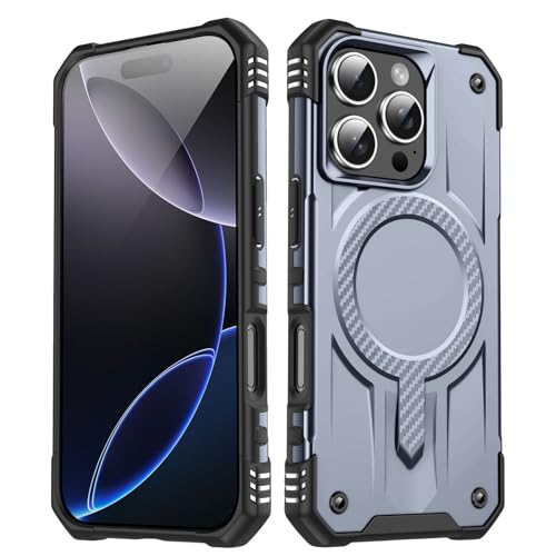 Sturzsichere Handyhülle Kompatibel mit iPhone 16 Pro Max Hülle, klassische Hybrid-Magnet-Handyhülle, schlanke, stoßfeste Standard-Fallschutzhülle, kratzfeste Rückseite Passgenaue Handyhülle(Gray) Sturzsichere Handyhülle Kompatibel mit iPhone 16 Pro Max Hülle, klassische Hybrid-Magnet-Handyhülle, schlanke, stoßfeste Standard-Fallschutzhülle, kratzfeste Rückseite Passgenaue Handyhülle(Gray) von OWSIHNZBF